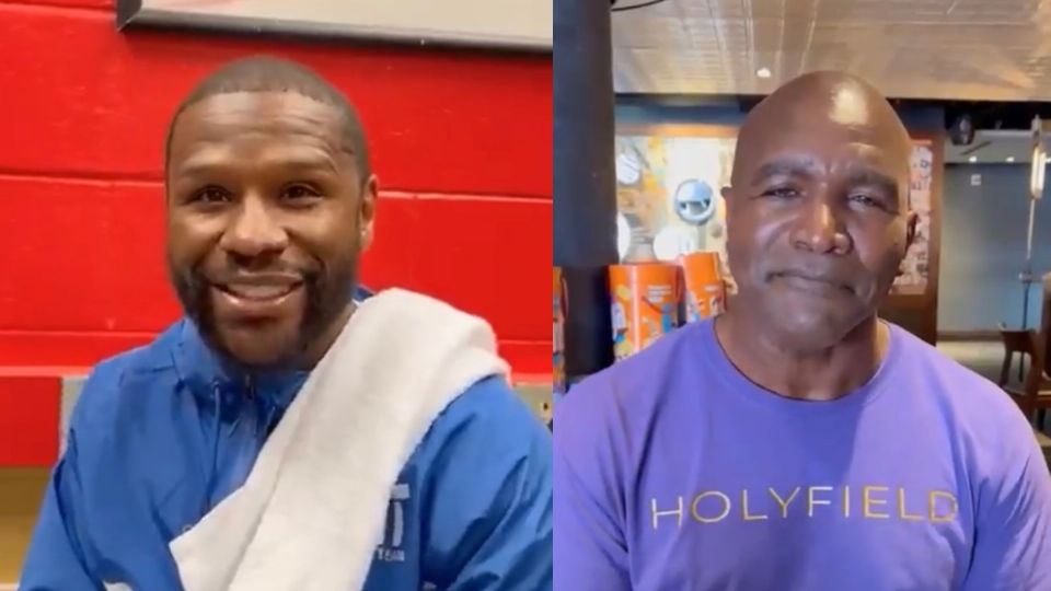 Floyd Mayweather Jr. y Evander Holyfield en los mensajes publicados por Claudia Sheinbaum