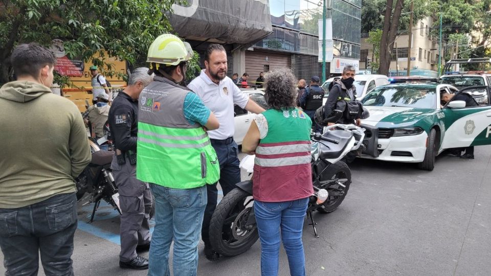 La zona fue acordonada por elementos de la SSC-CDMX.