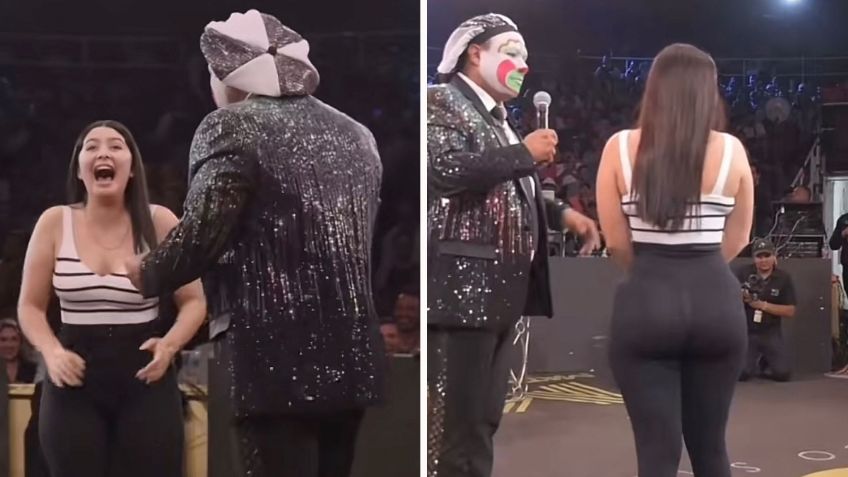 VIDEO | Mujer roba el show al payaso “Brincos Dieras” por su belleza y sensual baile