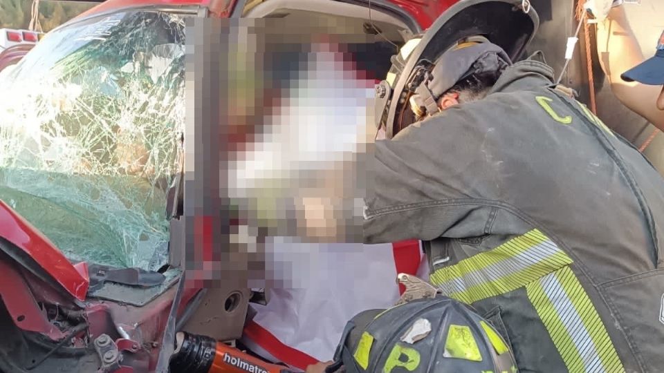 El hombre fue liberado tras los trabajos de rescate.