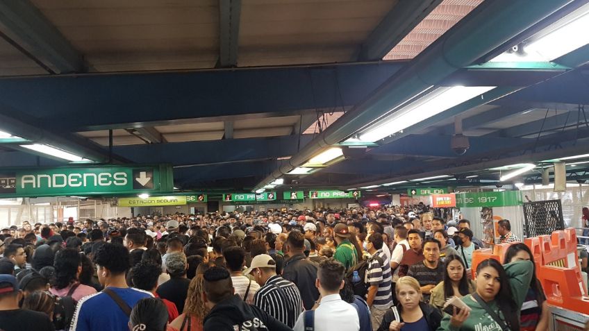 Caos en la Línea 8 del Metro: varias estaciones se encuentran saturadas