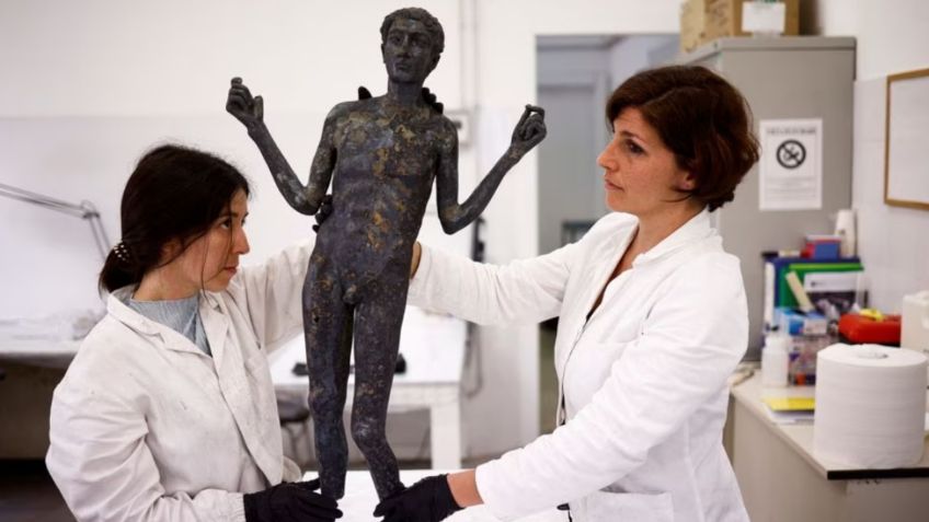 Un pepenador ayuda a descubrir invaluables estatuas romanas