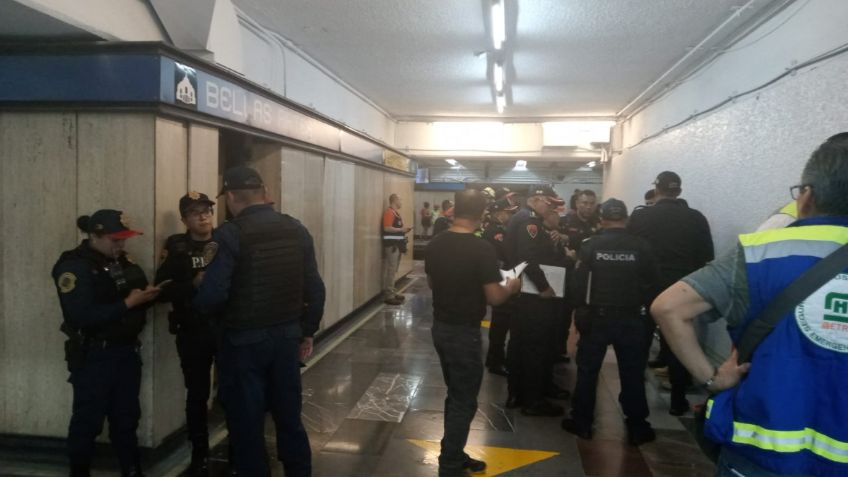 Muere hombre al caer a las vías del Metro