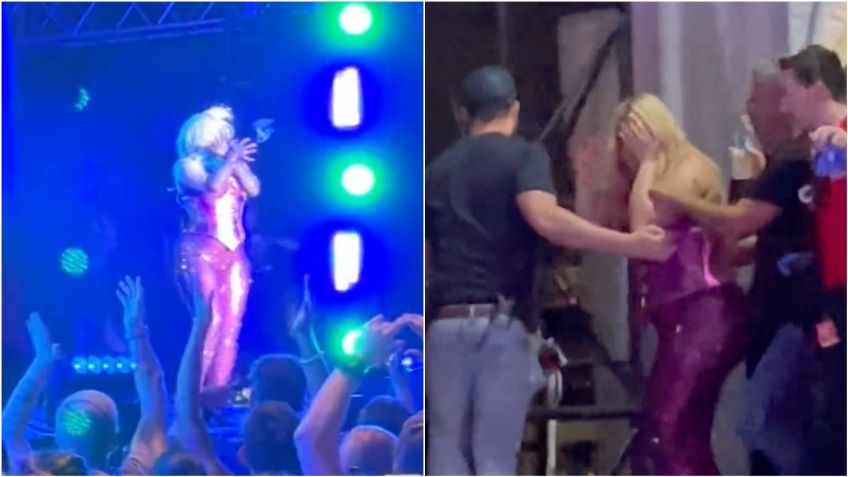 VIDEO | Bebe Rexha fue golpeada con un celular en pleno escenario: así quedó su ojo