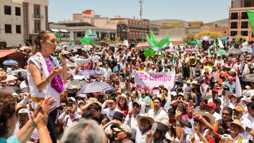 Claudia Sheinbaum destaca lucha contra violencia de género en Hidalgo