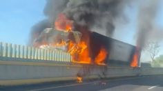 Reabren parte de la autopista México-Cuernavaca tras el incendio de un tráiler en Topilejo