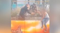 VIDEO: policías de la CDMX evitan que una mujer se suicide lanzándose de un puente en Circuito Interior