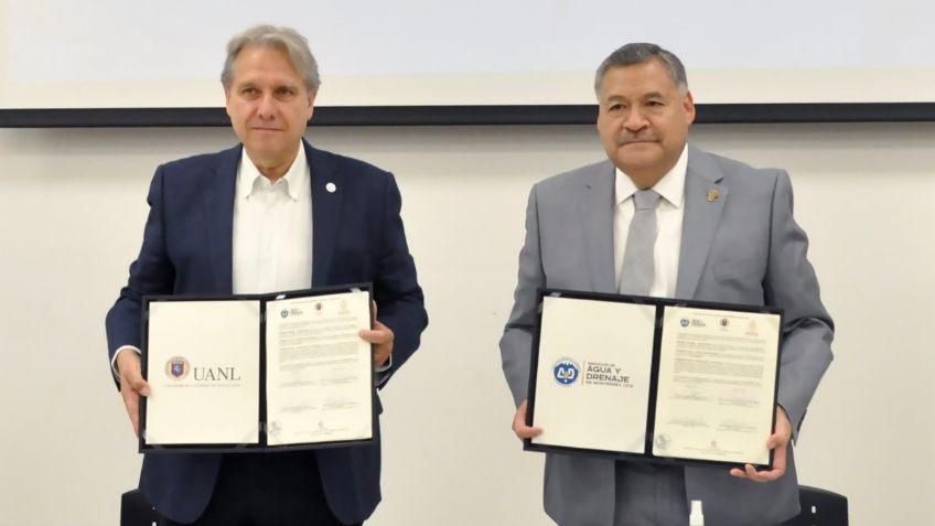 UANL firma convenio de colaboración con Agua y Drenaje de Monterrey