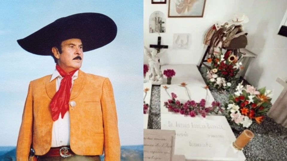 ¿Cómo luce la tumba de Don Antonio Aguilar?