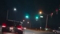 ¿Avistamiento de ovnis? Automovilistas captan misteriosas luces giratorias en el cielo