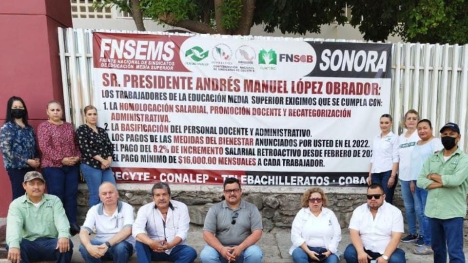 Paro de labores en planteles de preparatoria en Sonora