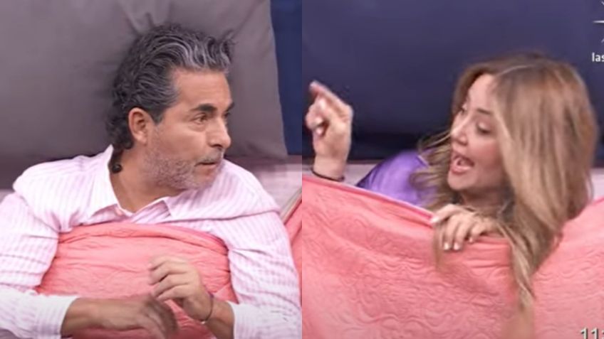 "Ni me toques, echas a perder todo": Andrea Legarreta pelea con "Negro" Araiza en Hoy, así fue el momento