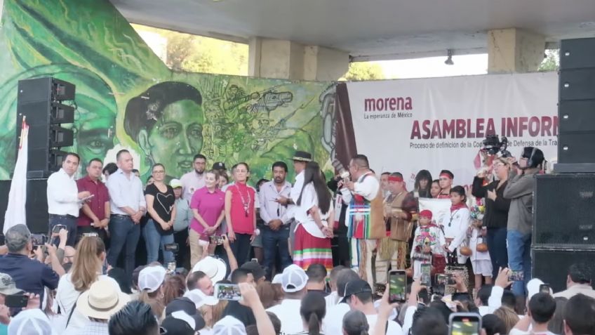 Claudia Sheinbaum reitera su lealtad a AMLO y a la 4T en Nogales