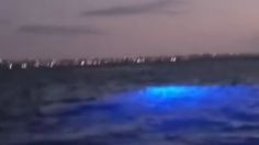 VIDEO: Aparece un misterioso objeto circular y con luces debajo del mar, causa temor en redes