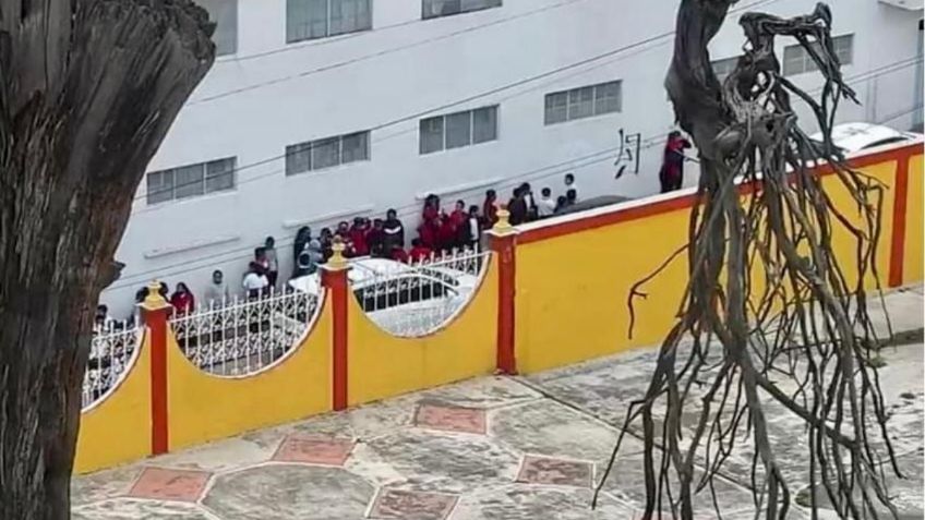 Fuga de gas LP provoca evacuación en escuela de Edomex