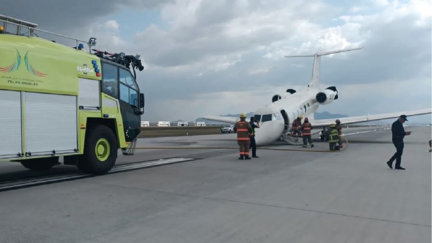 Avión aterriza de emergencia en el AIFA, no hay heridos