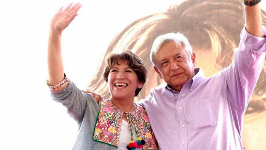 Delfina Gómez celebra visita de AMLO al Estado de México