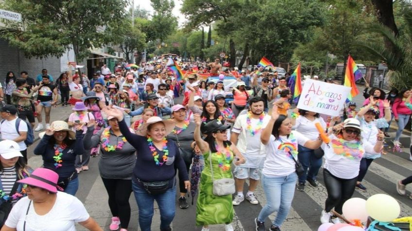 Arranca la marcha del orgullo LGBTTTIQ+ "PRIDE TLALPAN 2023" en la CDMX