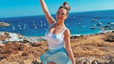 Desde Grecia, Chiquis Rivera impacta con el traje de baño azul más trending favorecedor para todo tipo de cuerpos