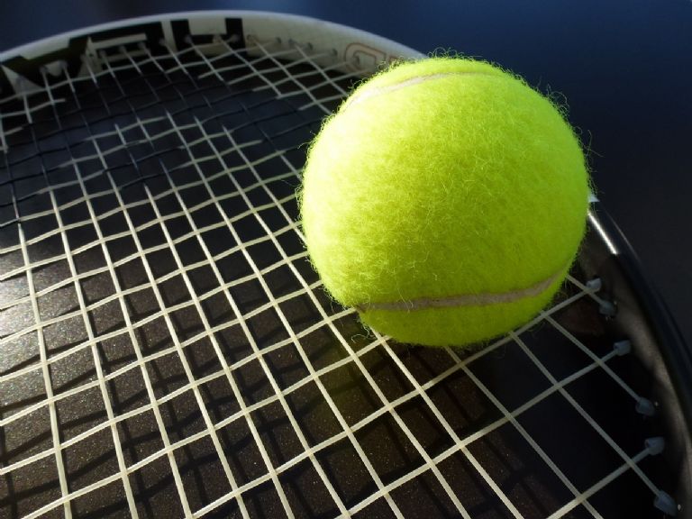 Pelota de tenis para colocar en la lavadora