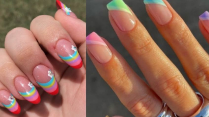 Uñas arcoíris: enamórate de esta tendencia multicolor que complementará tus outfits veraniegos