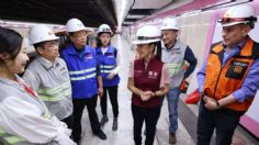 Claudia Sheinbaum supervisa pruebas de red LTE en la nueva Línea 1 del Metro