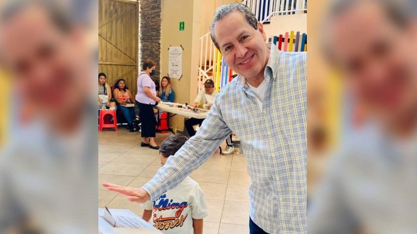 Eruviel Ávila emite su voto: "viviremos una jornada electoral con paz y civilidad política"