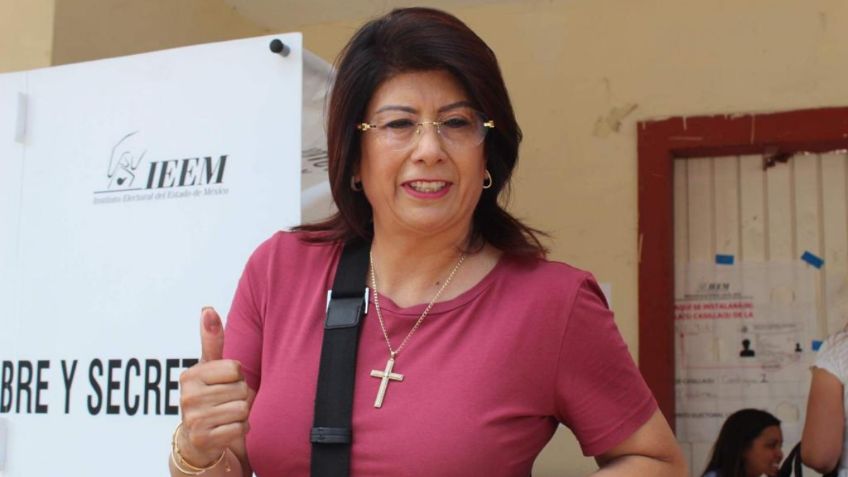 Mariela Gutiérrez emite su voto y celebra que los mexiquenses despertarán de una "larga espera"