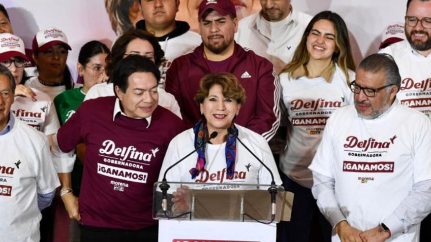 ¡Ganamos!: Delfina Gómez celebra su victoria en el Edomex