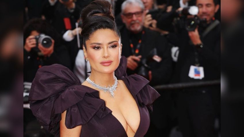 Salma Hayek se muestra al natural y presume con orgullo sus canas y arrugas