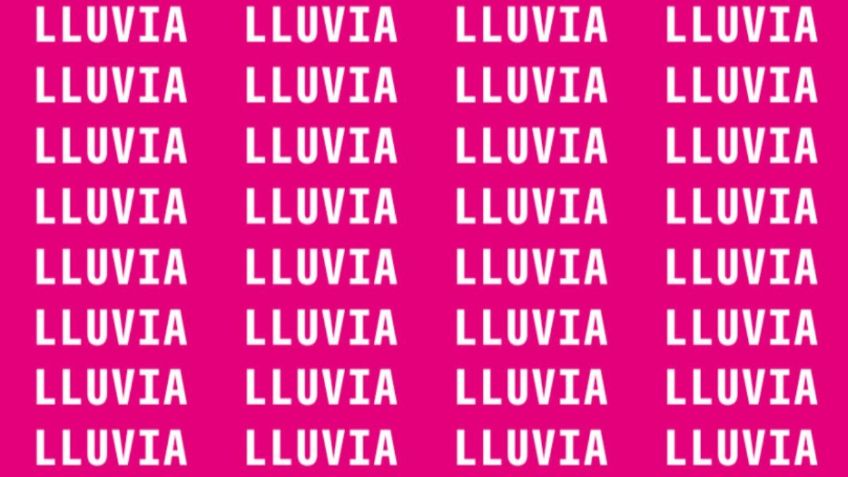 Sólo para inteligentes, trata de no perder la calma antes de hallar la palabra 'Llubia' en poco tiempo