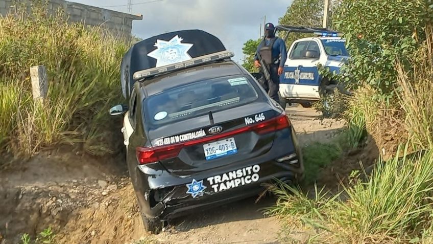 ¡De película! Policías de tránsito “se durmieron” y les robaron una patrulla en Tampico