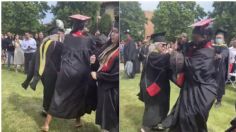 VIDEO: Joven se pelea con su maestra en plena graduación y se hace viral