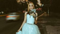 Con vestido de novia y maquillaje corrido, joven que canceló su boda por una infidelidad aprovecha la sesión de fotos que ya había pagado