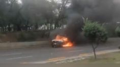 VIDEO: se incendia auto en Insurgentes Norte, afectaciones viales