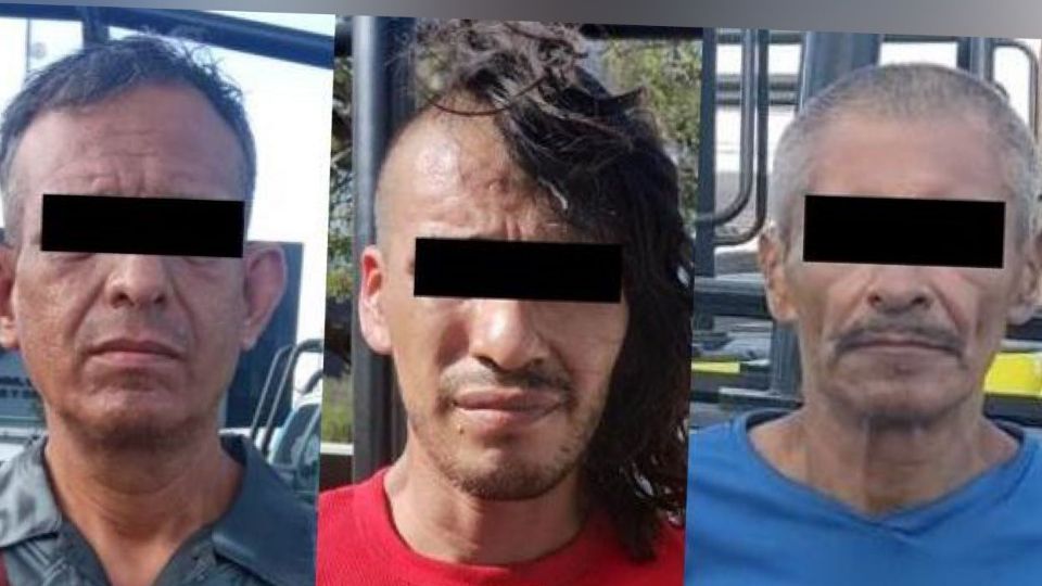 Los imputados se identificaron como Ignacio Francisco, de 46 años; Aldo Iván, de 48; y Esteban, de 37 años.