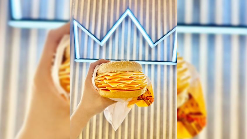 Parece broma, pero no: crean hamburguesa de puro queso en Tailandia