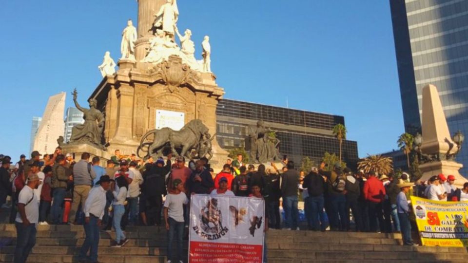 Los manifestantes arribaron a Paseo de la Reforma.