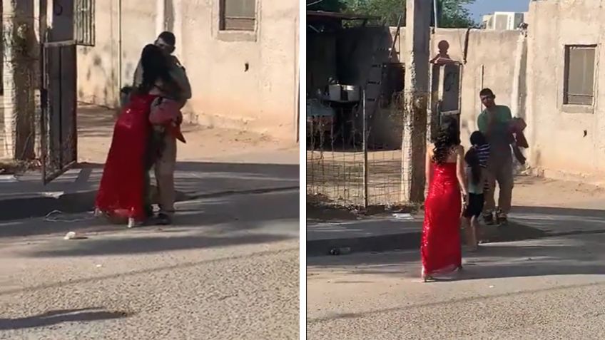 VIDEO: albañil rompe en llanto al ver a su hija con su vestido de graduación, “valió tanto trabajo”