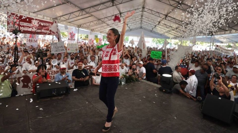 Claudia Sheinbaum en uno de sus recorridos por la República Mexicana.