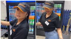 Bella "trabajadora" de Little Caesars enloquece las redes al mostrar sus mejores pasos de baile | VIDEO