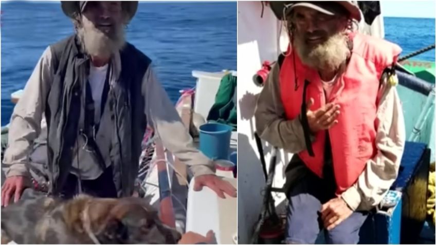 ¡Increíble! Rescatan a náufrago y a su perrita después de 3 meses a la deriva