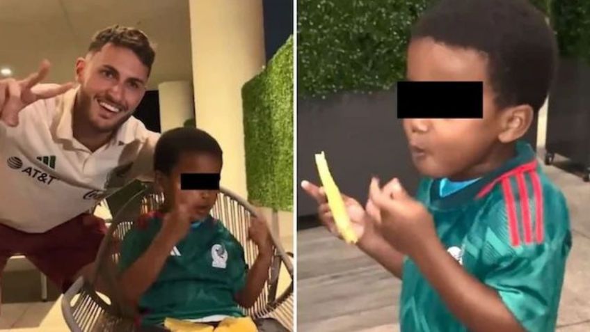 Selección Mexicana regala playera y quesadillas a niño etíope que quiere ser mexicano