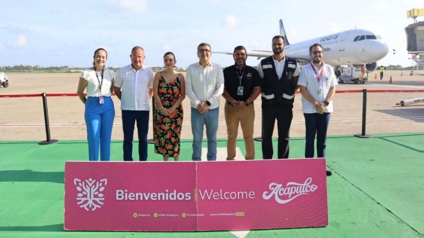 Guerrero: llega nuevo vuelo de León al Aeropuerto Internacional de Acapulco