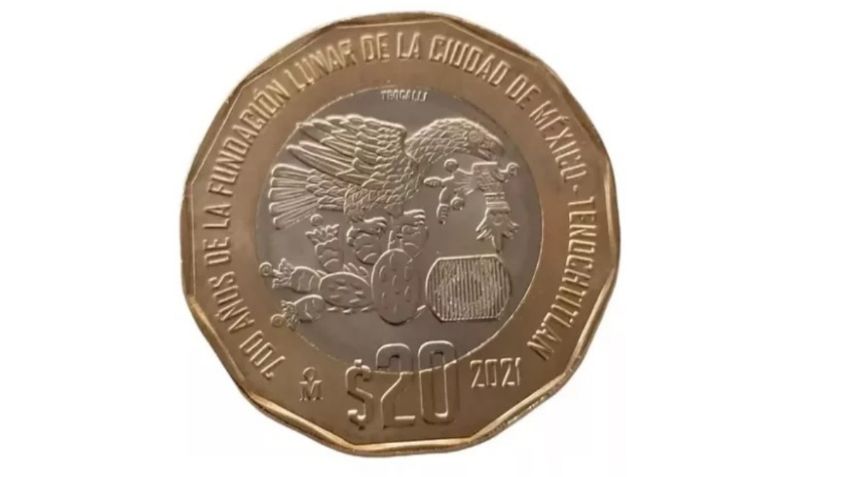 Moneda conmemorativa de la antigua Tenochtitlan te puede hacer ganar fácil 239 mil pesos en Internet