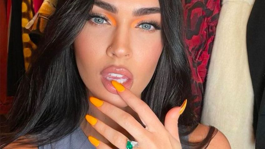 En vestido lencero, Megan Fox presume las uñas minimalistas que reinarán en lo que resta del año