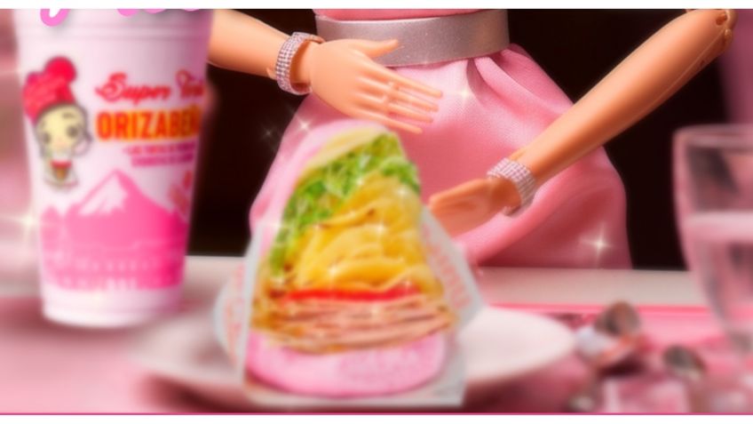 Para esa hambre de princesa, lanzan la Barbietorta jamón con todo y agua de horchata pink