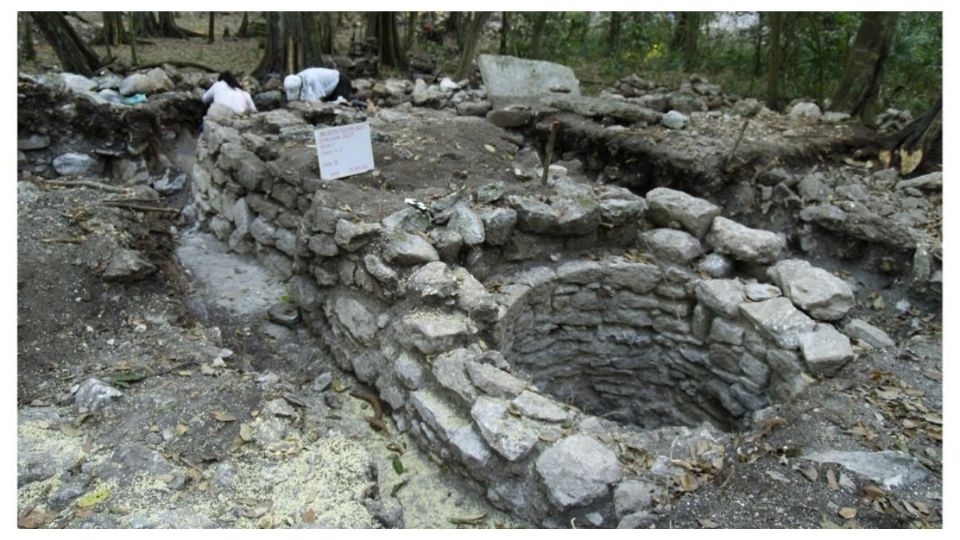 La estructura donde encontraron las piezas servía para almacenar posiblemente granos.