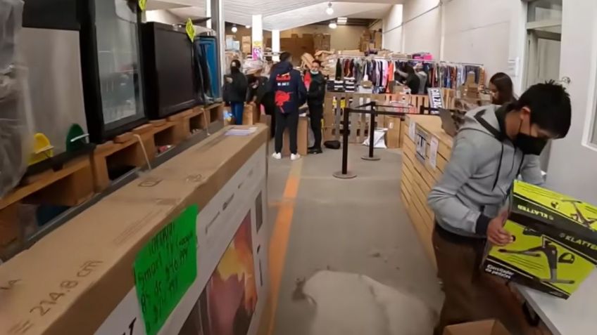 La bodega con botaderos de lujo que vende ropa y electrónicos desde 50 pesos | VIDEO