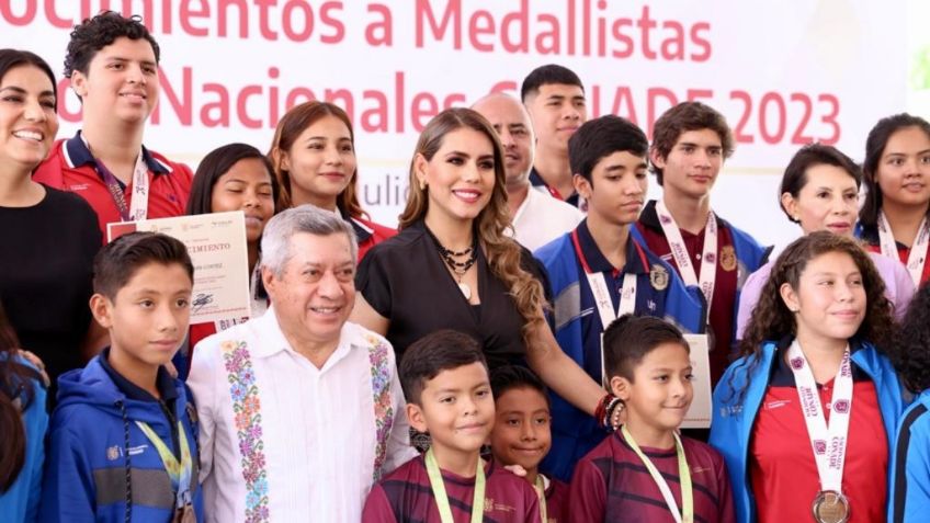 Evelyn Salgado entrega reconocimiento a medallistas de los Juegos Nacionales CONADE 2023